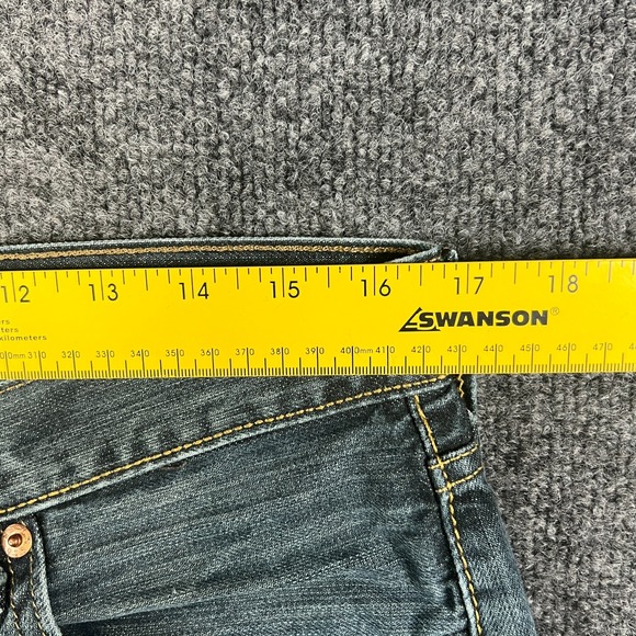 Levi's 501 Original Fit Jeans Mens 34x29.5 Blue Denim Straight Leg‎ Button Fly - Picture 9 of 16